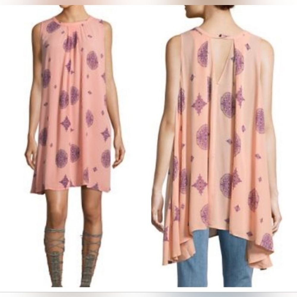 Free People Sleeveless Tunic Dress Snap Out Of It XS Women's